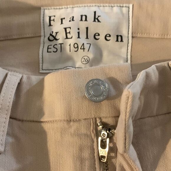 Frank & Eileen Sligo Cropped Italian Performance Skinny Jeans Sand Size 26 New - Picture 8 of 14